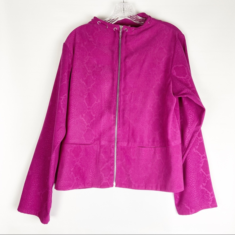 Breeze by Dorothy Schoelen Pink Zip Up Jacket
